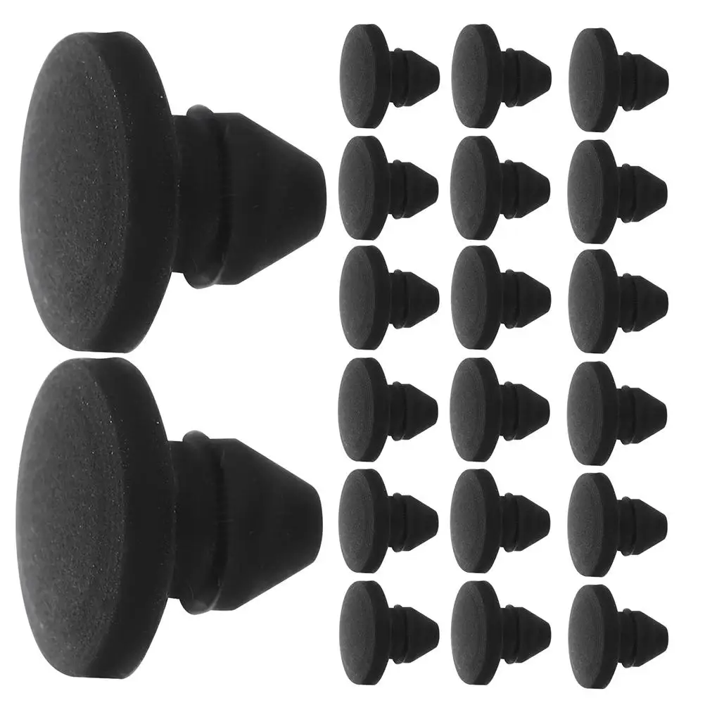 25 Pcs Silicone Sealing Plug Hole Conical Tapered Foot Pad Cushion Bumper Guard Inserts End