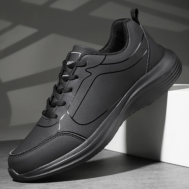 Nowe męskie buty do biegania Zimowe ciepłe męskie trampki Antypoślizgowe, oddychające męskie buty do chodzenia Zasznurowane miękkie buty na co dzień Lekkie