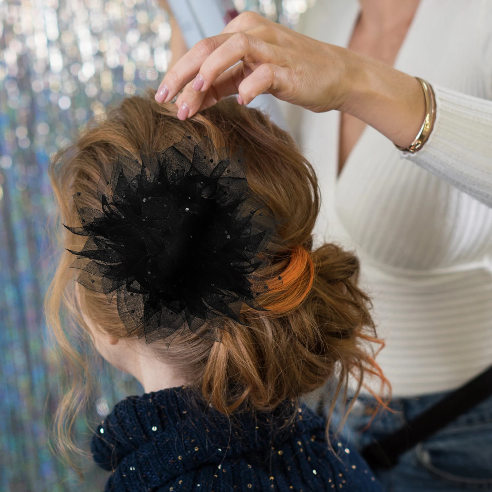 

2Pcs Flower Hair Side Comb Bride Hairpin Decorative Vintage Wedding Hair Accessories Elegant Headpieces for Women