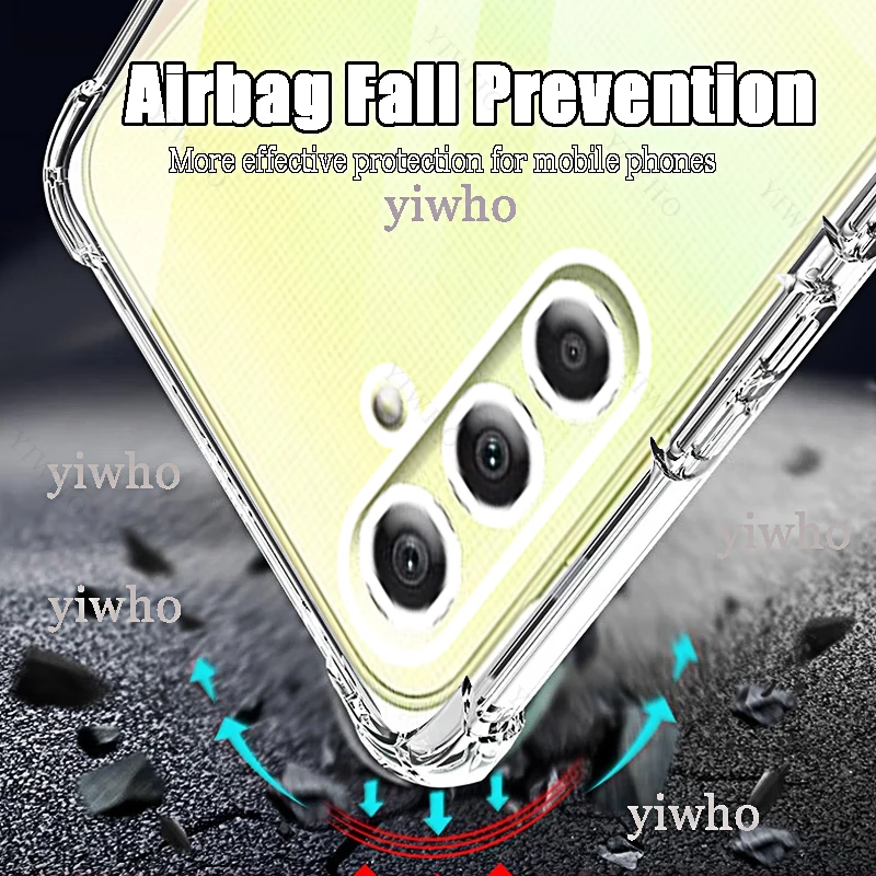 غلاف خلفي شفاف لسامسونج غالاكسي ، جراب لـ A55 ، A35 ، A25 ، A15 ، A05S ، A05 ، A54 ، A34 ، A24 ، A14 ، 4G ، 5G ، A04S ، A04 ، a04e ، A73 ، A53 ، A33 ، A23 ، A13 #3