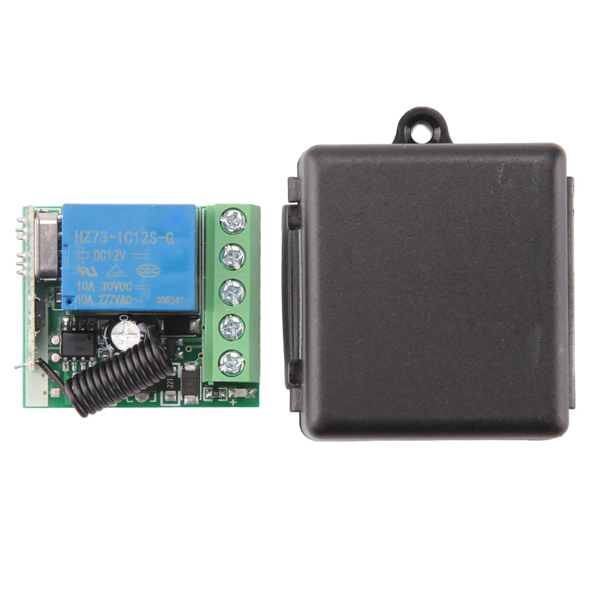 รีโมตควบคุมไร้สายอเนกประสงค์433 MHz ตัวรับสัญญาณรีโมต433 MHz ส่งสัญญาณไฟฟ้ากระแสตรง12V 1CH ของตกแต่งงานปาร์ตี้