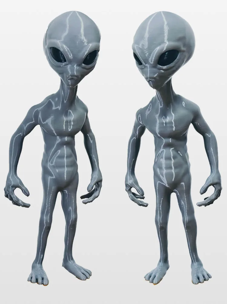 2024 New Roswell UFO Grey Alien Model Kits Figure Home Desck Car Decoration FDM3D Print