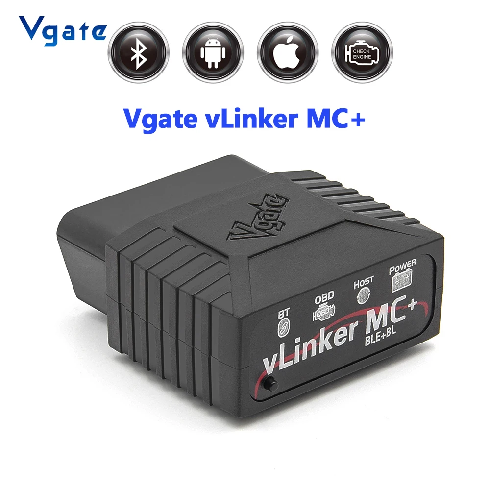 

Vgate vLinker MC + ELM327 V2.2 Bluetooth 4,0 для BimmerCode для FORScan OBD2 диагностический сканер MS-CAN SW-CAN для iOS Android