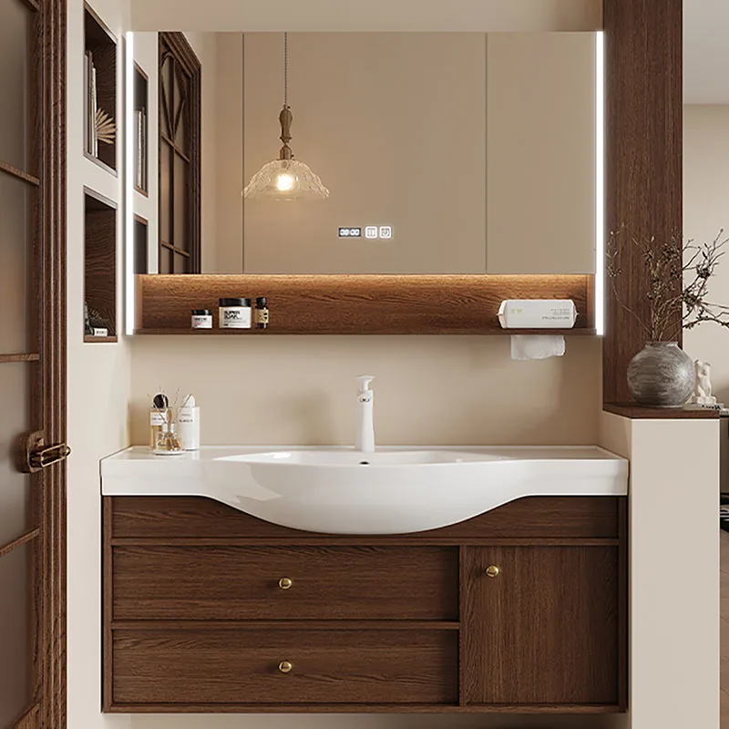 Mirror Storage Cupboard Organizer Toilet Partitions Drawers Paper Space Saver Bathroom Cabinet Modern Gabinete Home Furniture