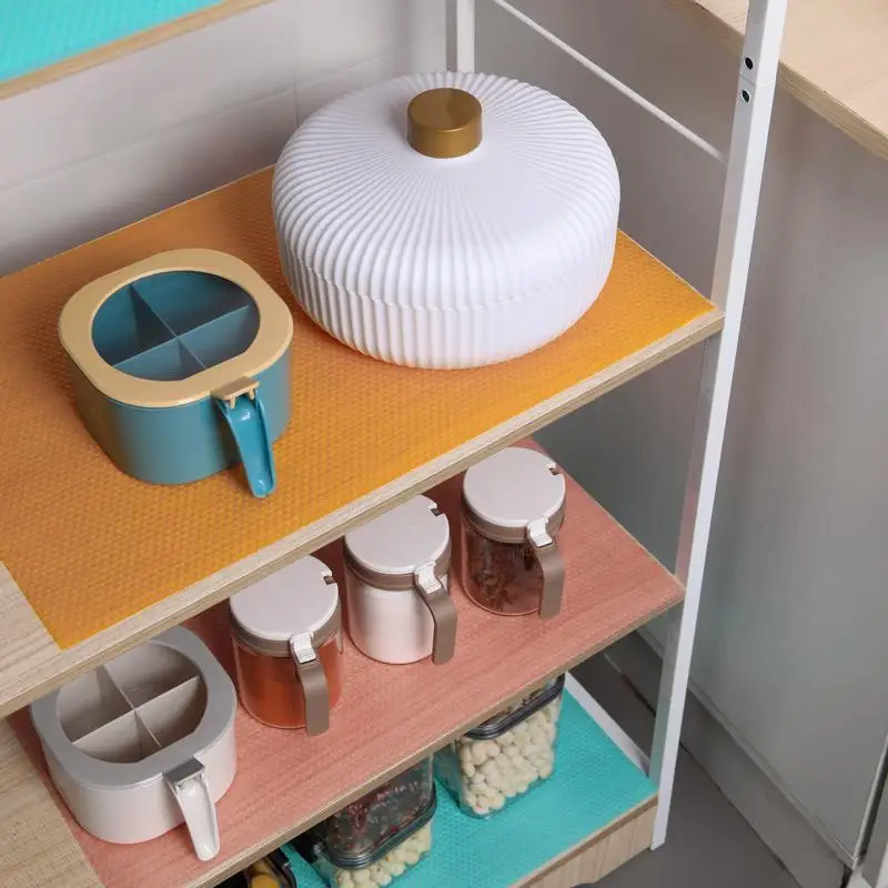 4 قطعة إيفا مقاوم للماء بطانة الثلاجة حصيرة قابل للغسل العفن برهان لخزانة المطبخ درج العزل الحراري