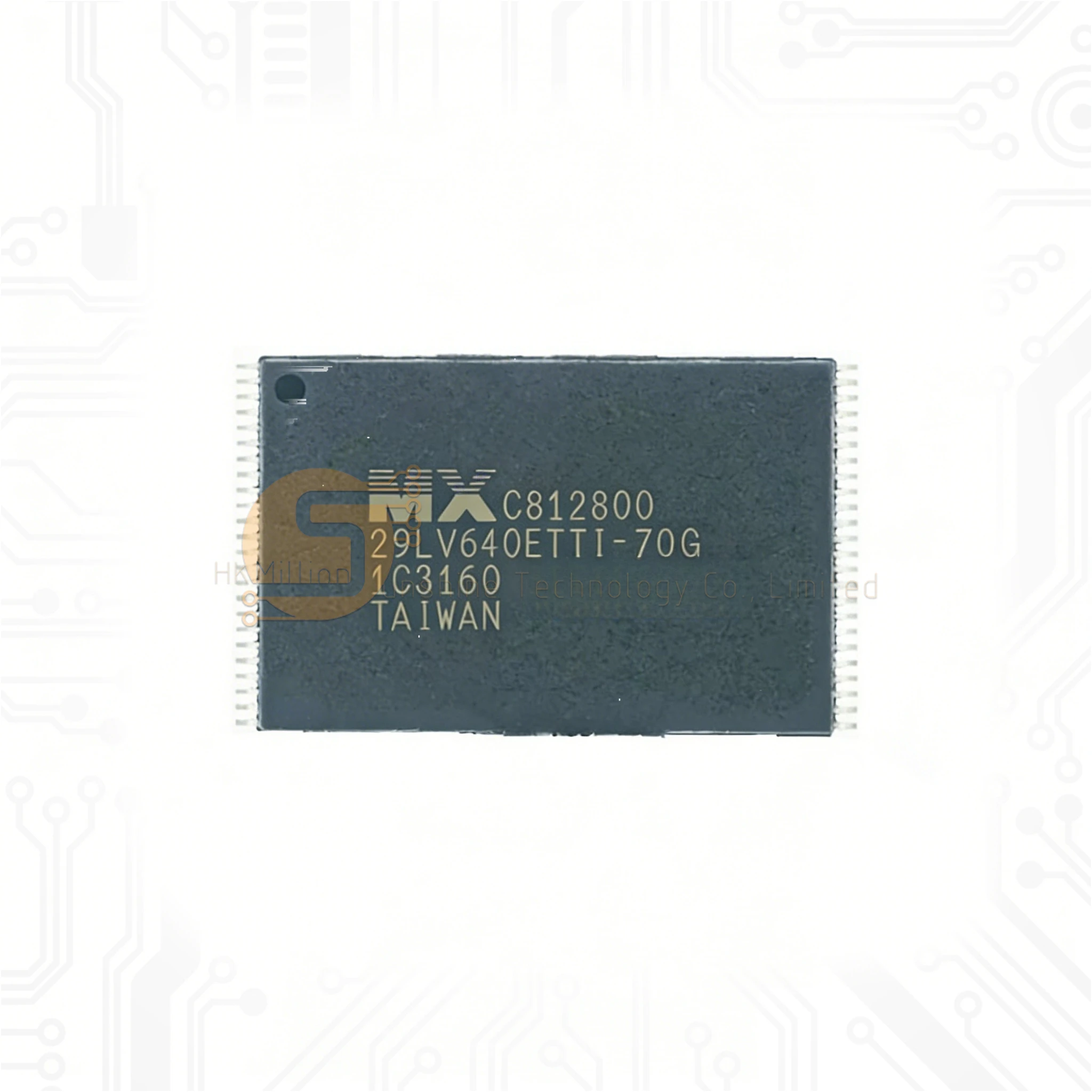 

10pcs MX29LV640ETTI-70G NOR Flash Memory IC, 64Mb Parallel Flash Chip, TSOP-48 Brand New and Original