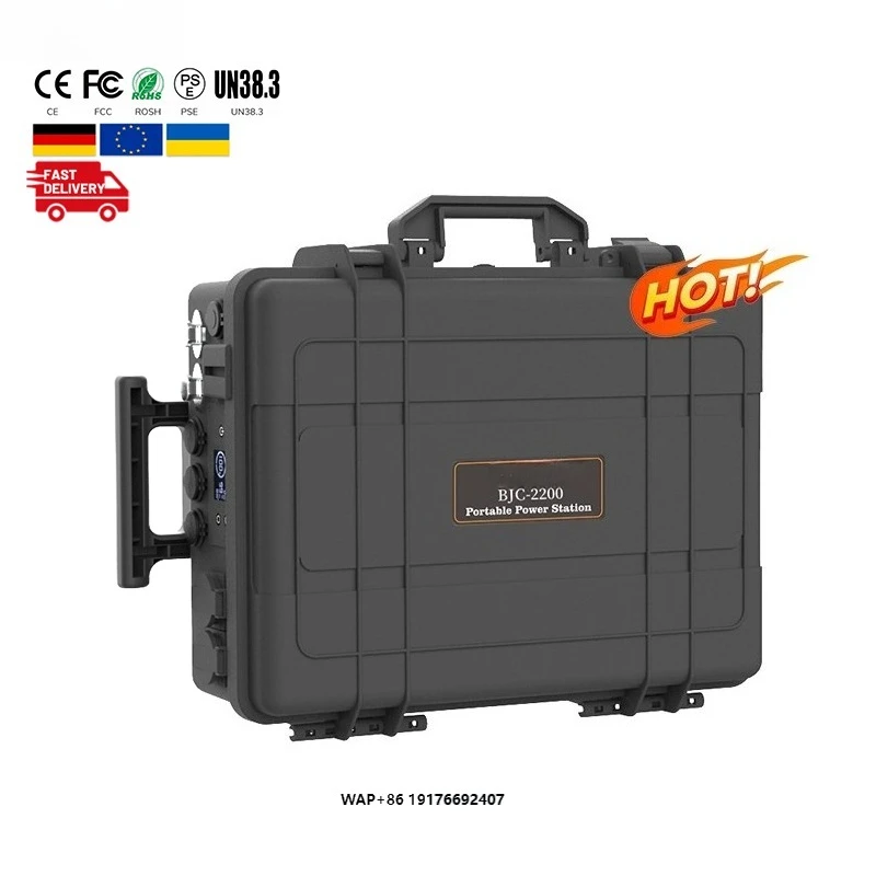 Wholesale 2200W Smart BMS Solar Power Bank Good Price Portable 10000W Solar Power Generator with 3000W Car Power Source