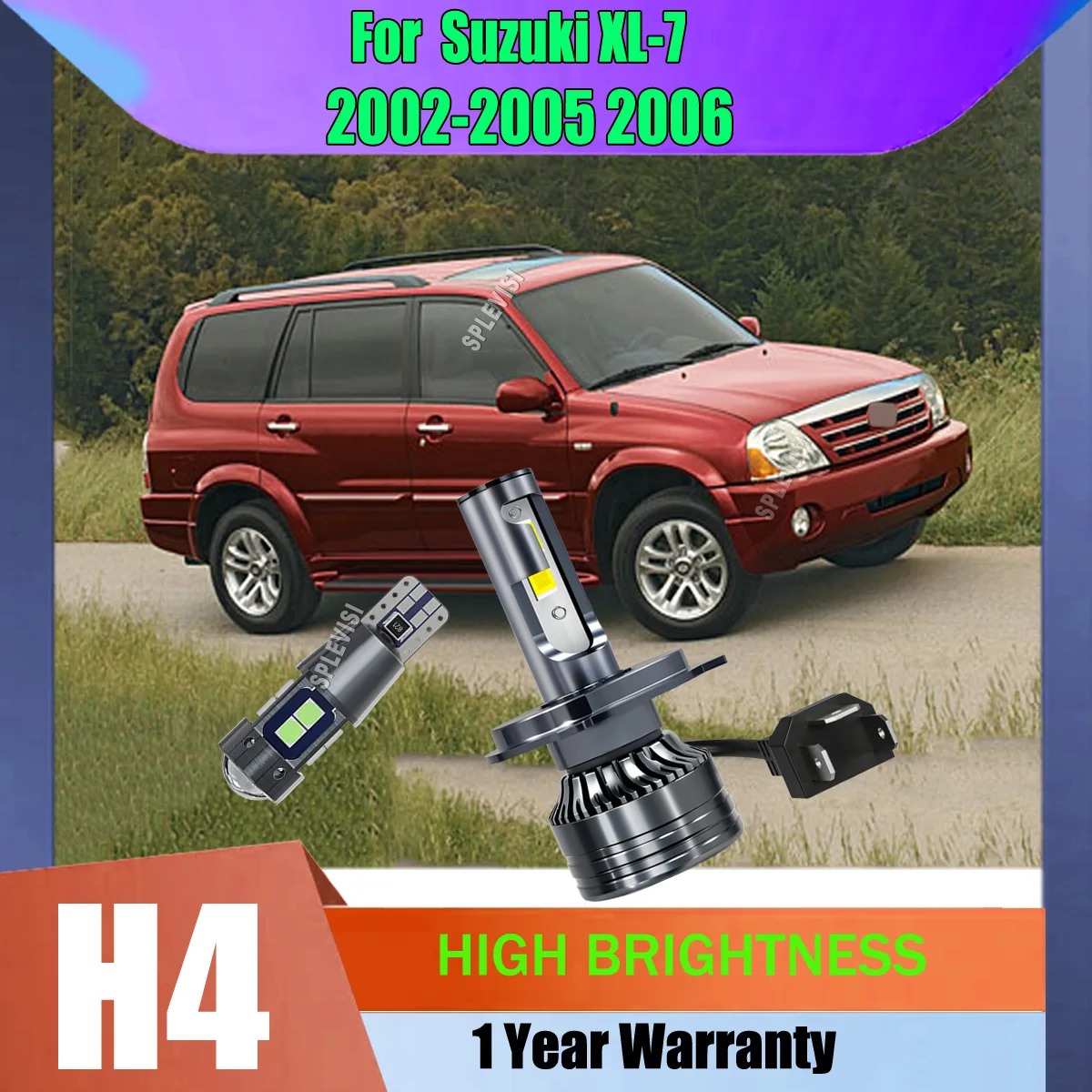 

12v Car Headlamp Headlight High Low LED Bulbs with Fifth-Generation CANBUS System For Suzuki XL-7 2002 2003 2004 2005 2006