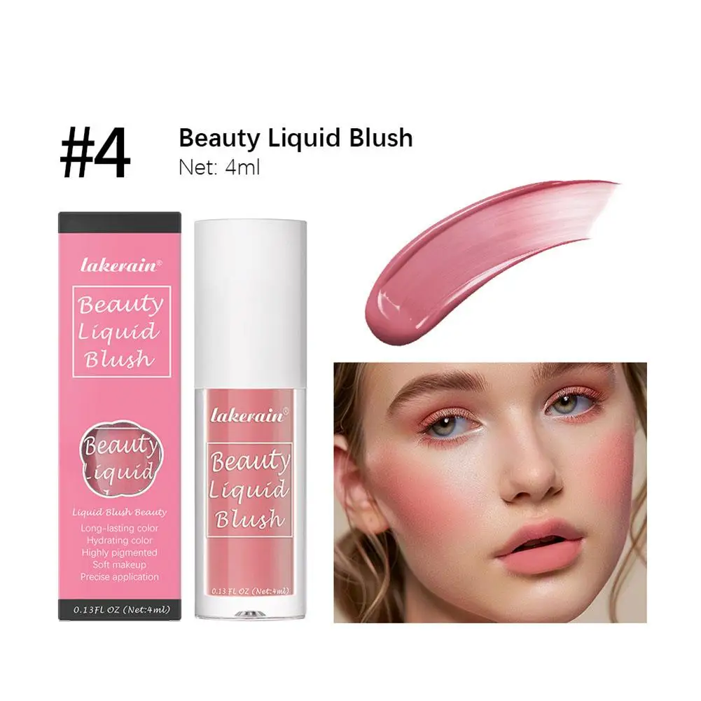 4ml Liquid Blush Make-up Liquid Illuminator Gesicht Text marker lang anhaltende natürliche Haut Tönung Gesicht Rouge Zauberstab für Wange d7a2