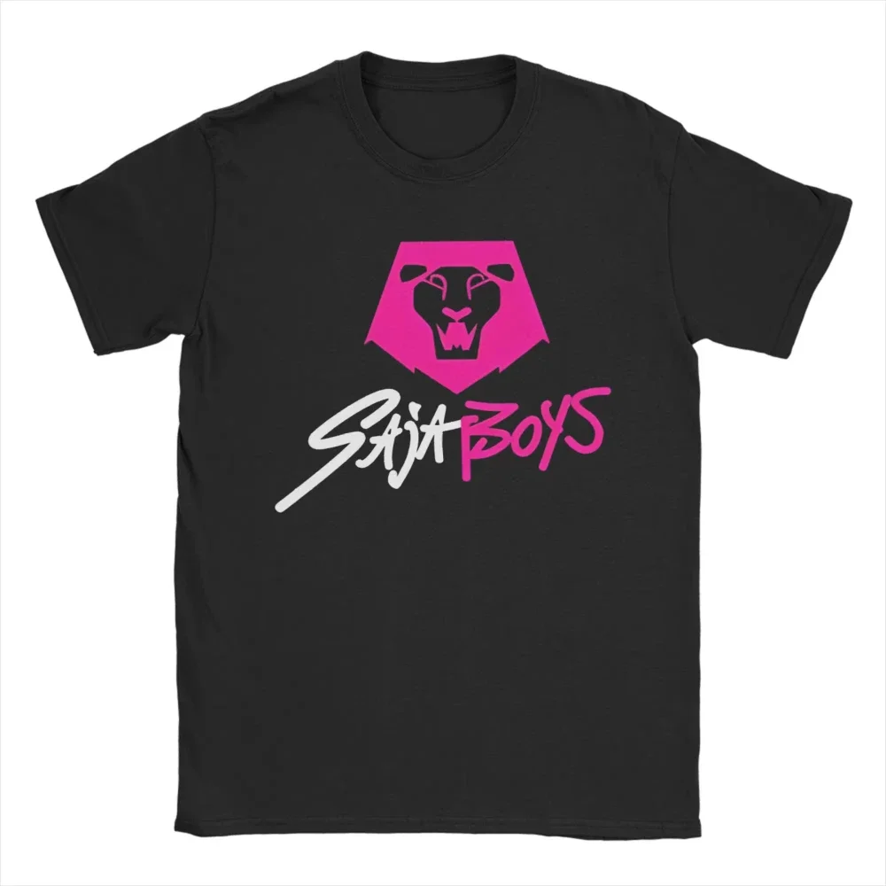 Summer Saja Boys Men's T Shirt Kpop Demon Hunters Fashion Tees Women Short Sleeve Crewneck T-Shirts Cotton Birthday Gift Tops