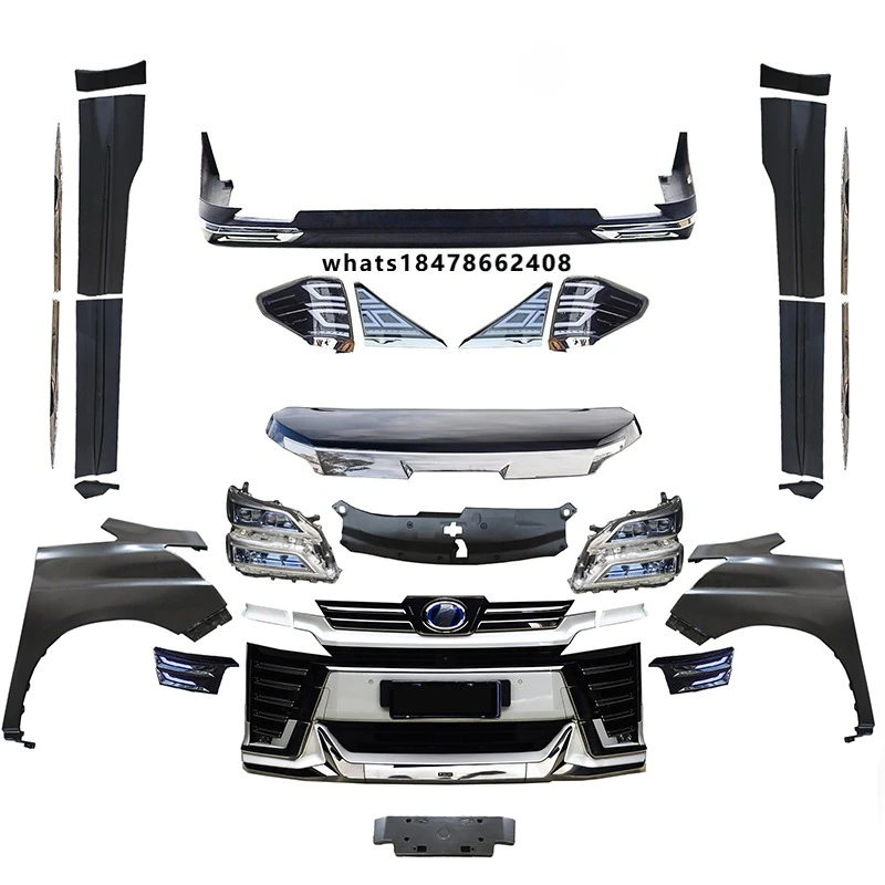 For Alphard 20 to 35 Series Vellfire Front Bumper Kit No Drill Hot Item Car Owners