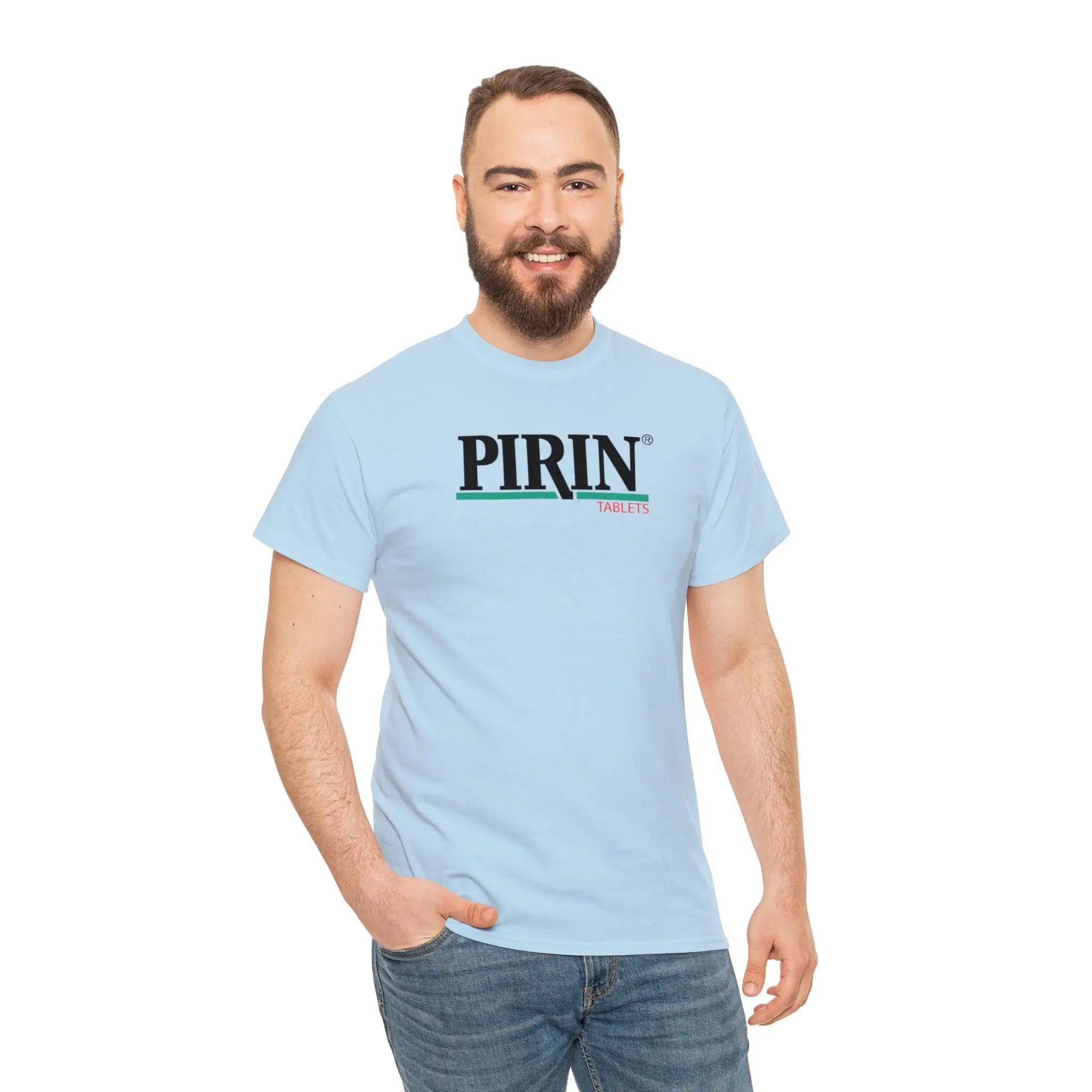 Pirin tablets The Birdcage parody nostalgia funny shirt Heavy Cotton T perfect gift for friends