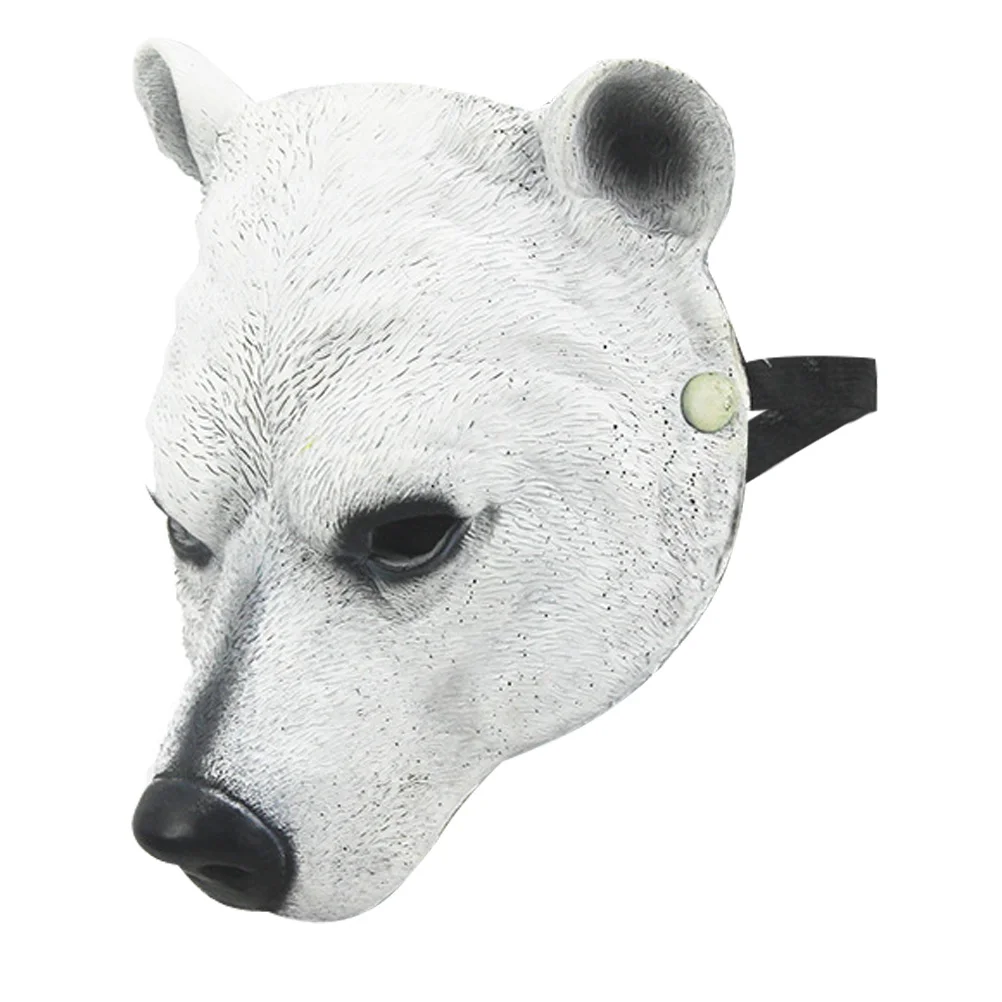 

Polar Bear 3D Animal Mask For Halloween Cosplay Party Masquerade Costume Accessory Breathable Adult Face Mask