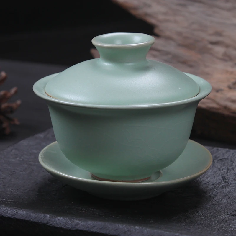 

Чайный сервиз [GRANDNESS] Φ Set Ruyao Gaiwan Celadon Gongfu Чайный сервиз Tureen чашка чаша Gaiwan 120 мл чайный сервиз Gaiwan русская печь