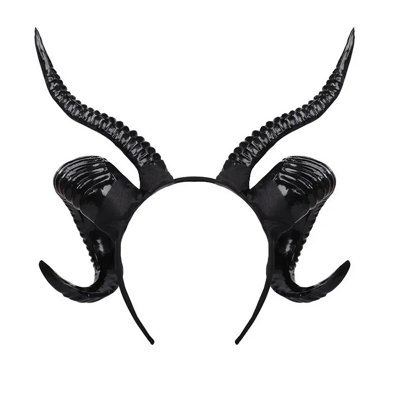 

Halloween dress up headgear horns headband horns cos party dance dress up props dark horns