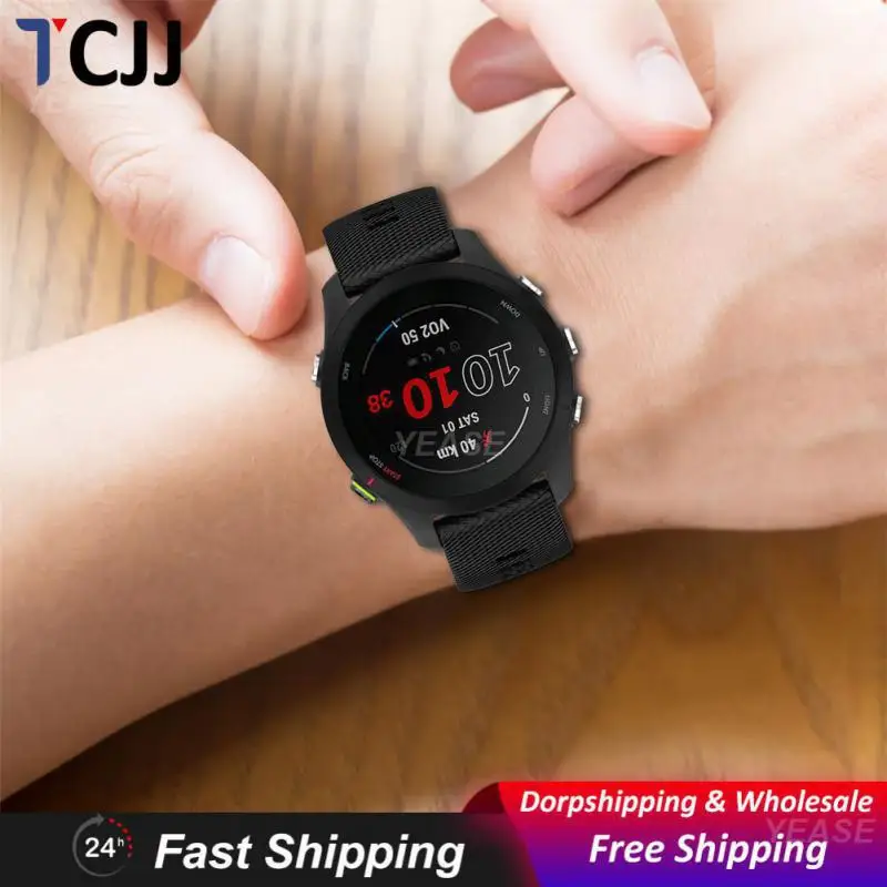 Silicone Strap Durable Fashionable Soft Outdoor Waterproof Tracking Heart Rate Monitor Smart Watch Accessories Precise Fit Strap