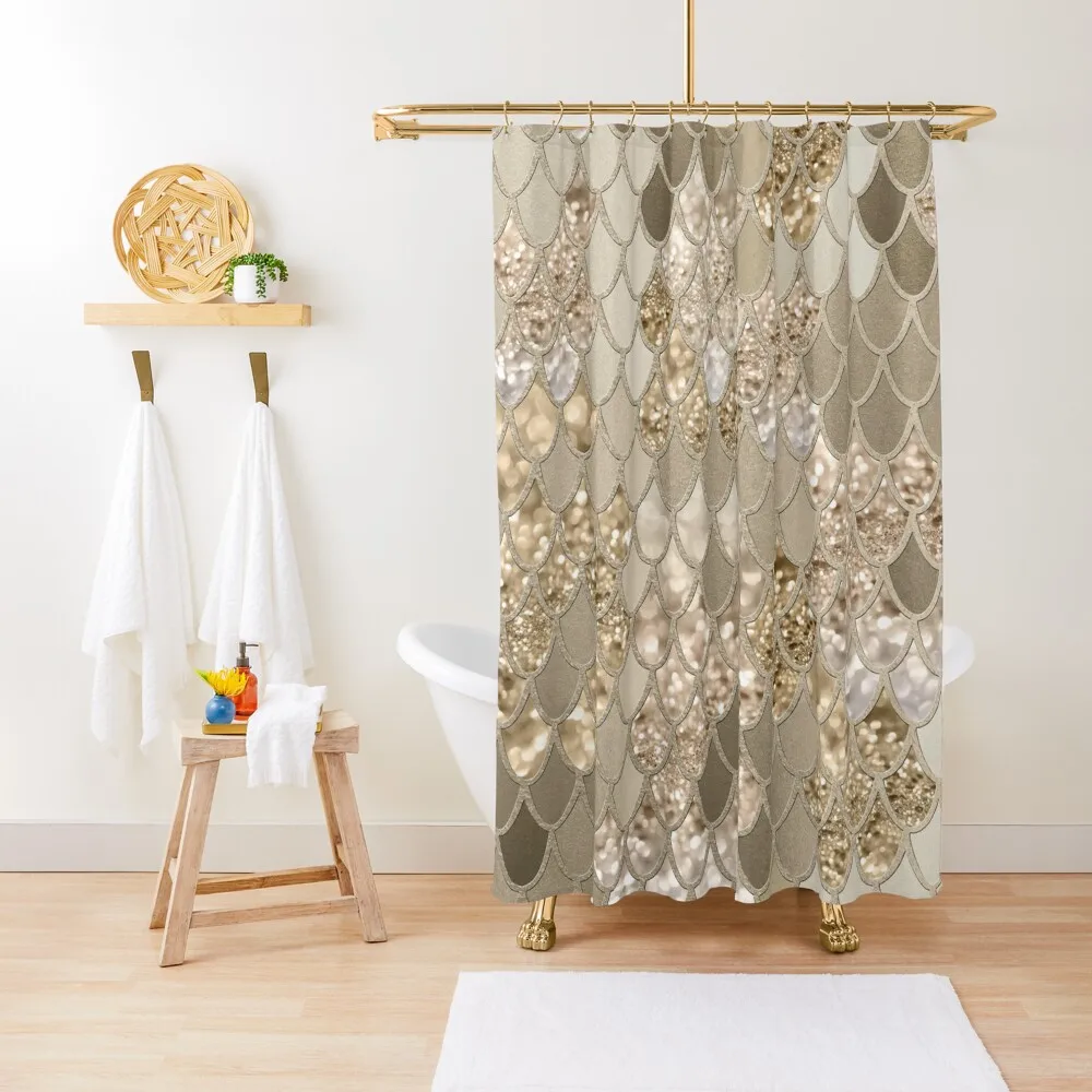 

Mermaid Glitter Scales #5 (Faux Glitter) #shiny #decor #art Shower Curtain Anime Shower Shower For Bathroom Curtain