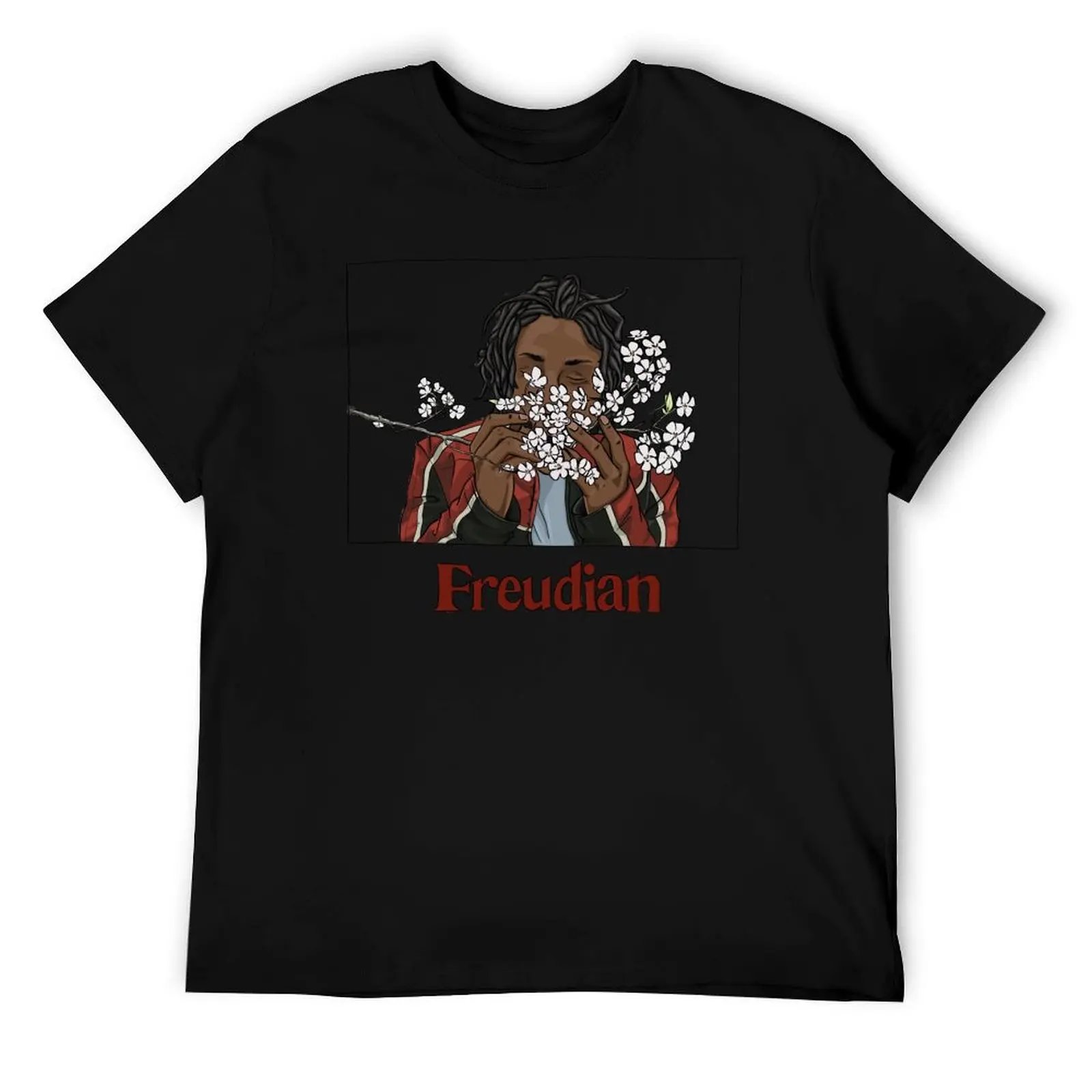 

Футболка FREUDIAN, мужские роскошные забавные футболки, мужские футболки для мужчин, белая футболка
