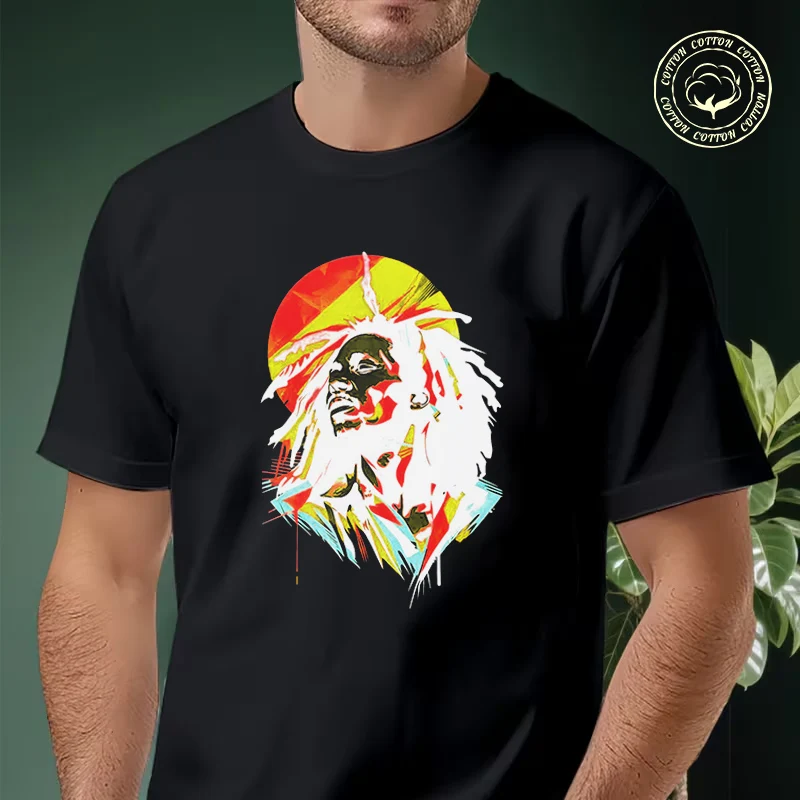 

Bright Dreadlocks Character Print Moto T Shirt Cotton Fashion Men And Women Aesthetic High Quality Unisex Top Tees
