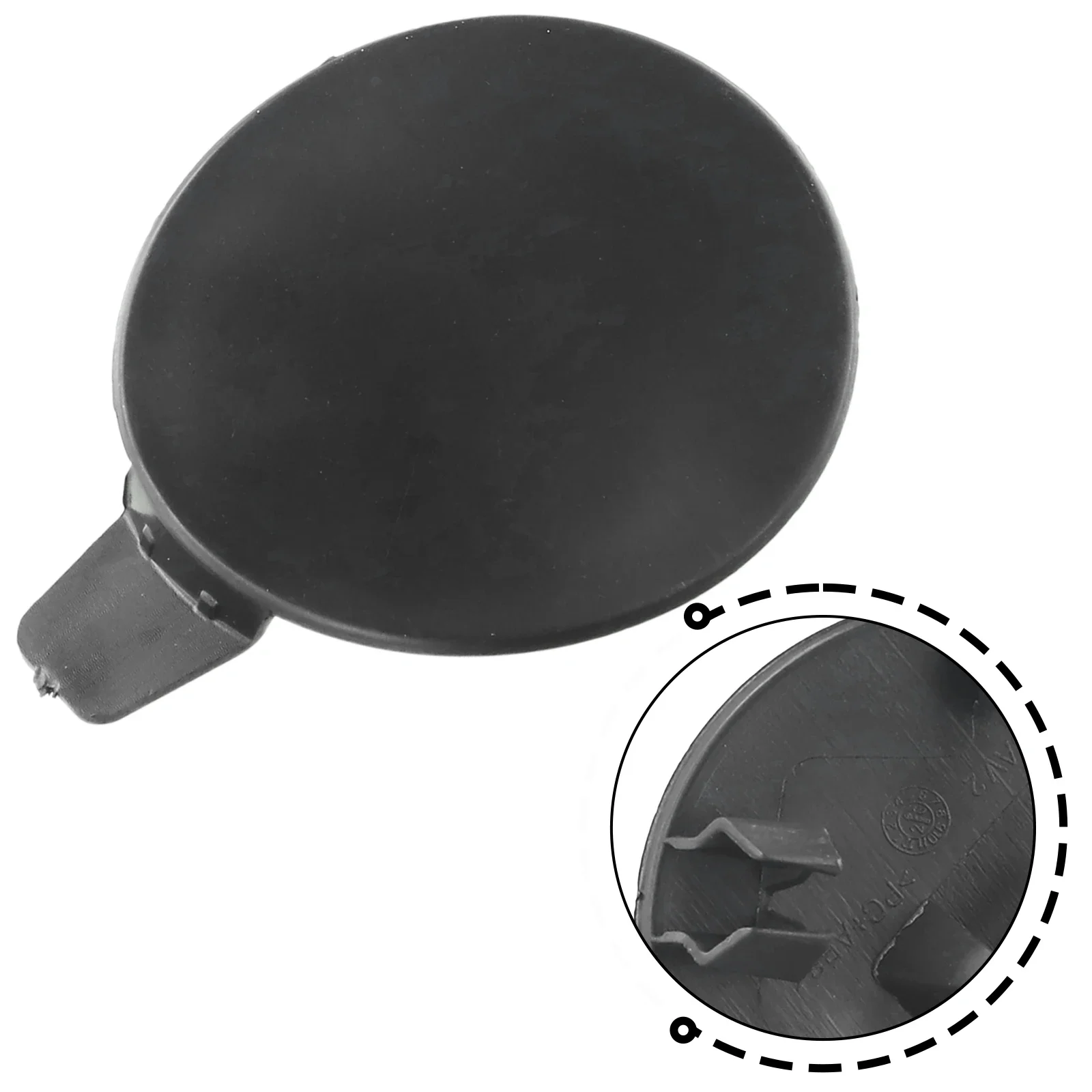 Tow Hook Front TOW CAP New Plastic Towing Eye Cover Cap 1493746-00-A Black For Tesla Model Y 2021-2022 2021-2022