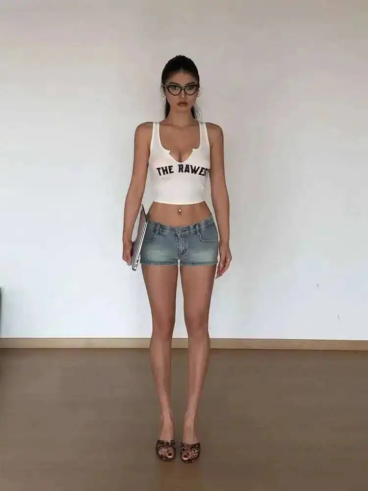 スパイシーガール アメリカンバット カウボーイショーツ レディース 春新作 ローウエスト スリム セクシー ホットパンツ ファッション セクシー レディースショーツ Y8WY