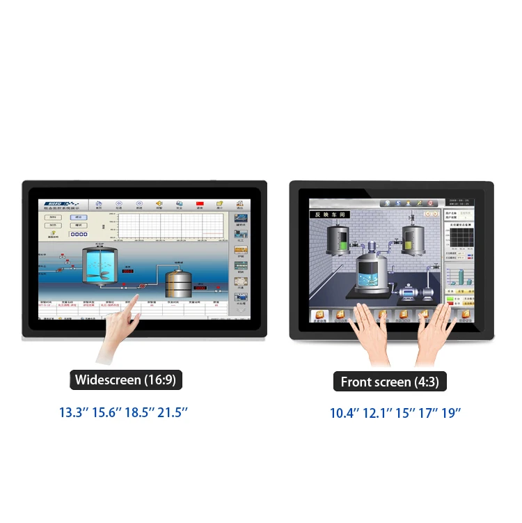 17inch Industrial Panel PC IP65 Capacitive Touch Screen VGA All-In-One HMI for 10.1 21.5 Inch Devices Android RK3568 2G+32G