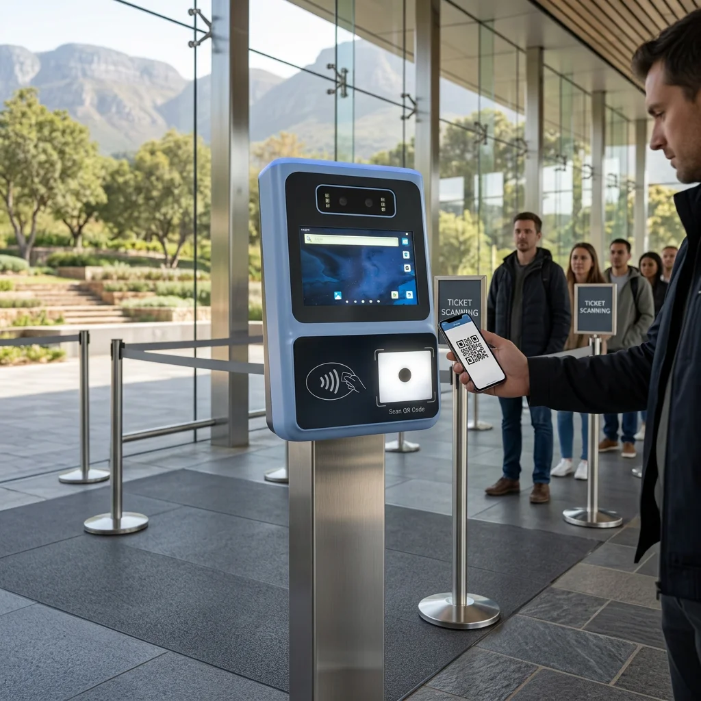 Smart Scenic Spot Ticket Validator  Terminal QR Code ScannerFace Recognition Access Control System