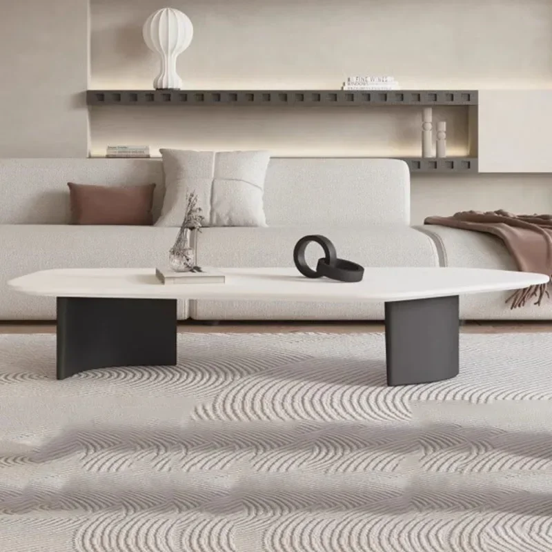 Modern Design Coffee Table Black Low Irregular Low Marble Nordic Side Table Hotel Apartamento Mesa Auxiliar Furniture For Home