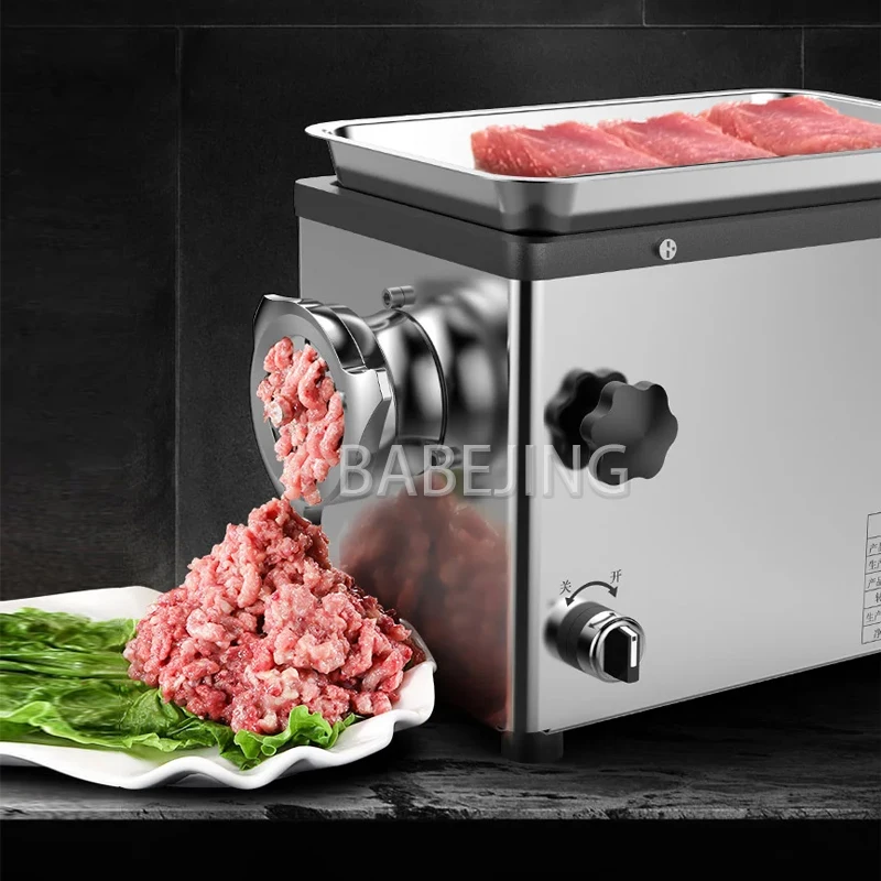 Elektryczna maszynka do mielenia mięsa, wytrzymała maszynka do mielenia mięsa ze stali nierdzewnej, napełniarka do kiełbasek, maszyna do przetwórstwa żywności
