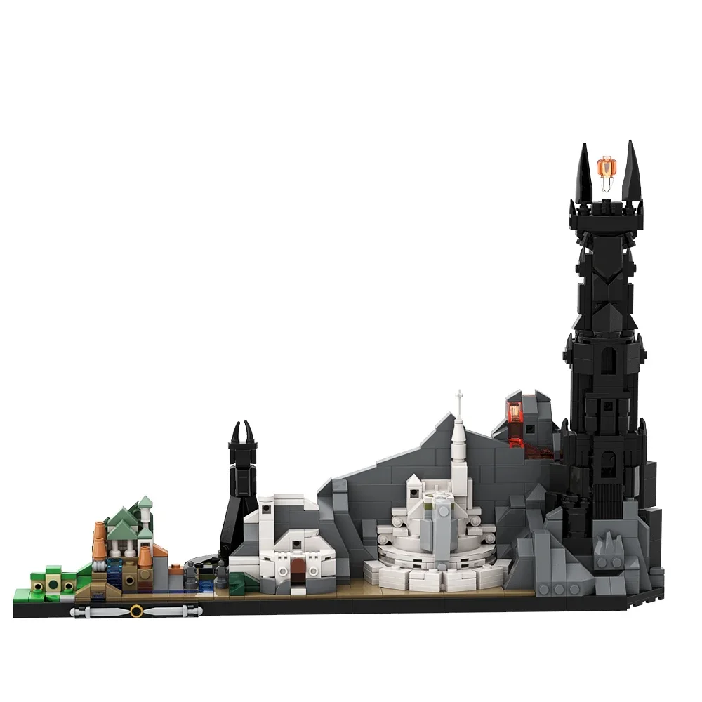 Gobicks MOC City Rings Skyline Architectuur Film Creatief Model Stad Street View Huis Bouwstenen Educatief Speelgoed Voor Cadeau
