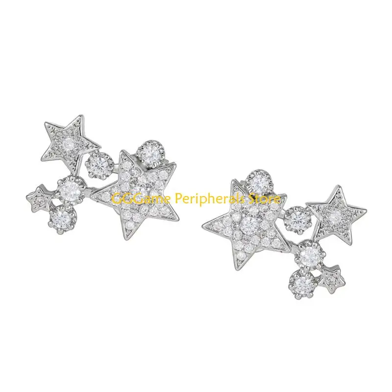 U55B Open-Ear Decorative Pair with Stone Detail for Everyday Outfits