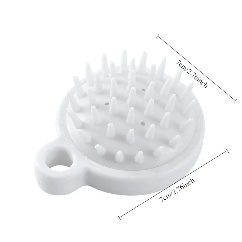 Новый силиконовый шампунь, массажер для кожи головы, расческа для ванны, массажная щетка для кожи головы, шампунь-массажер, акупунктурный массаж головы
