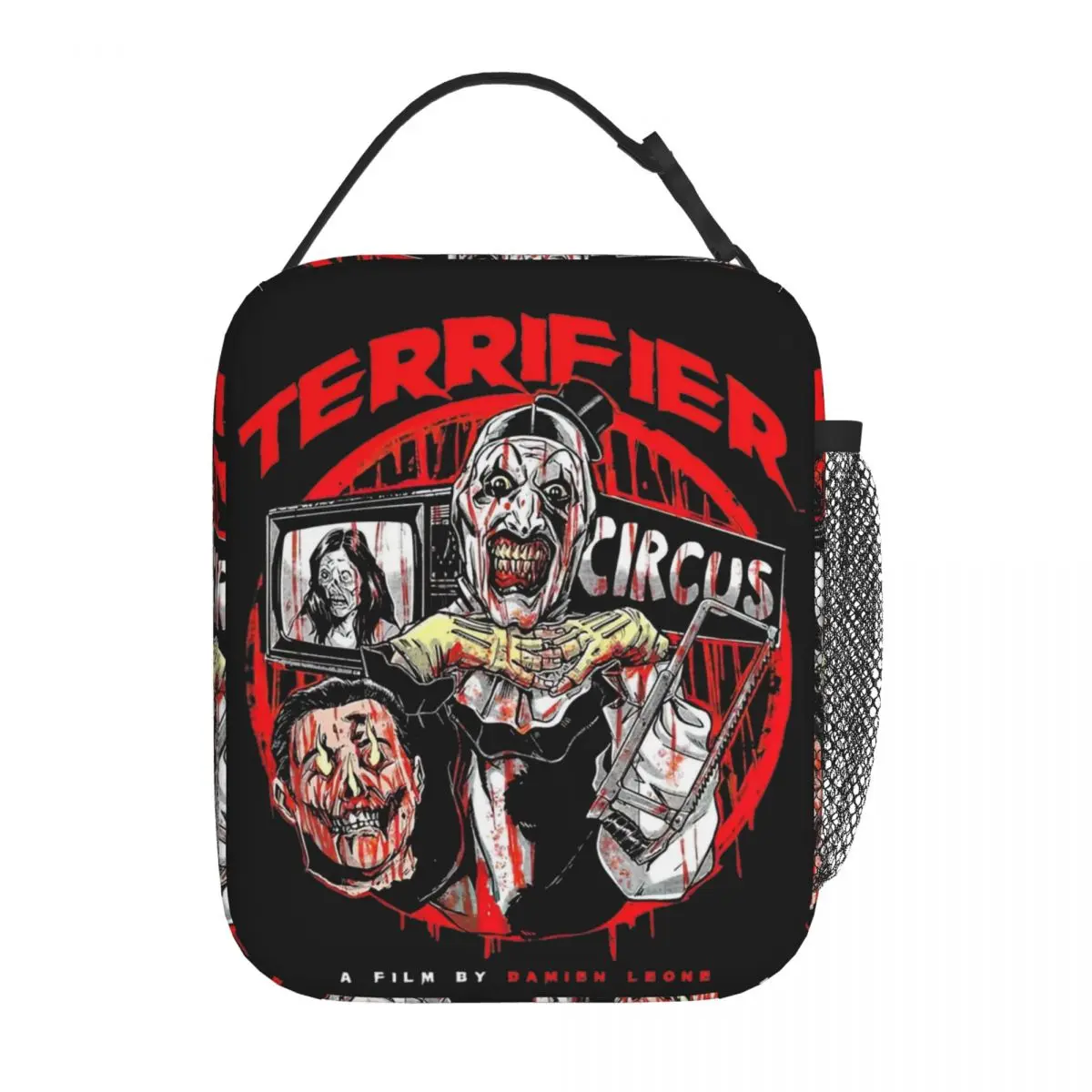 Terrifier Smile Insulated Lunch Bags Portable Reusable Cooler Bag Lunch Box Tote Beach Outdoor Food Handbags