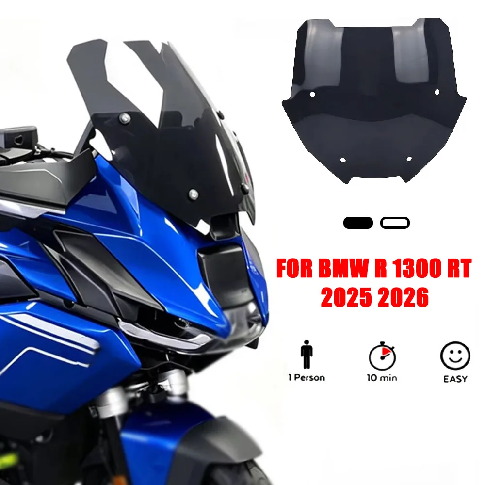 Fit For BMW R 1300 RT R1300RT 2025 2026 Front Screen Protector Accessories Motorcycle Windshield Windscreen Visor Deflector Kit