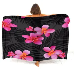 Custom Floral Print Custom Polynesian Ethnic Tribal Style Ladies' Sarongs Designed In Soft And Comfortable Fabric Sarongs