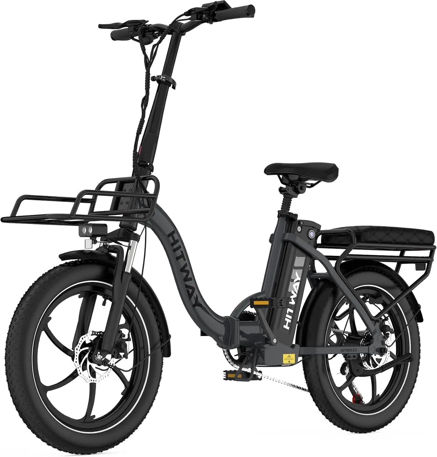 HITWAY elektrische fietsen bk6sl1-36v15.6ah, 250W E Bike-motor, 70 km autonomie, 7 versnellingen, opvouwbaar, APP-bediening - afbeelding 1