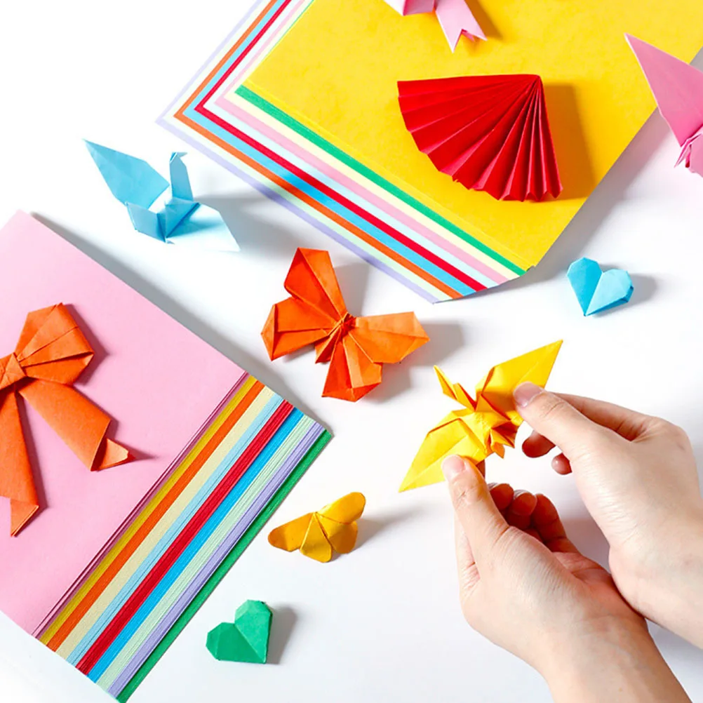 أوراق ملونة قابلة للطي للحرف اليدوية اليدوية، ورق الحرف اليدوية السائبة لمشاريع فنية للأطفال، صناعة الحرف اليدوية على الوجهين #3
