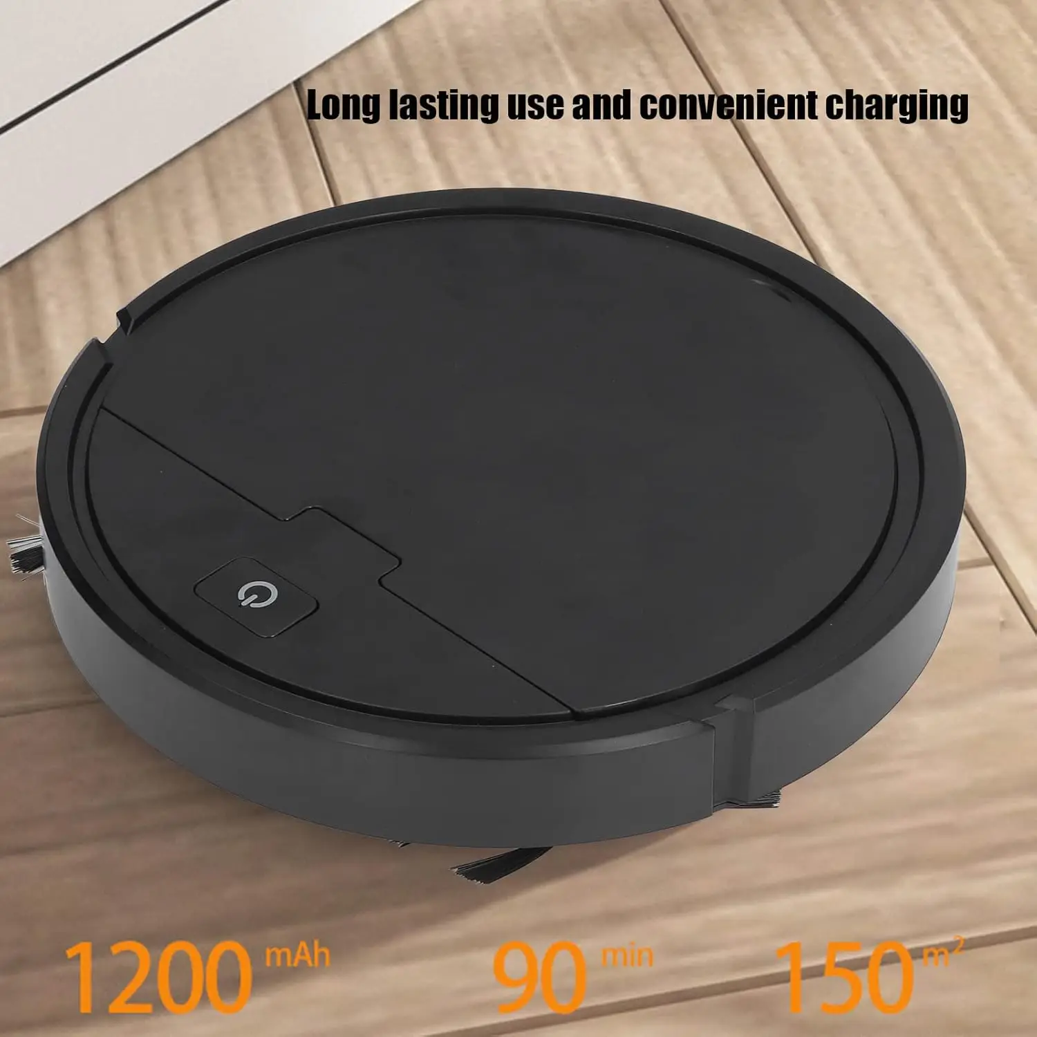 Aspirateur robot automatique 3 en 1, robot nettoyeur intelligent, forte aspiration, aspirateur de sol pour poils d'animaux, poussière de tapis