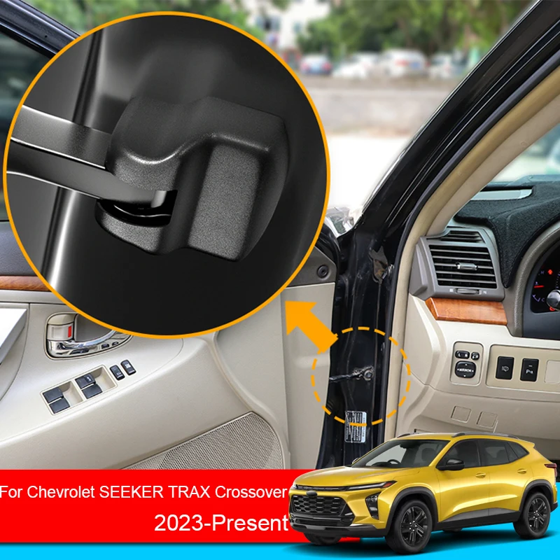 4pcs Car ABS Car Door Lock Protective Covers For Chevrolet Seeker Trax Crossover 2023-2025 Door Check Arm Protector Covers