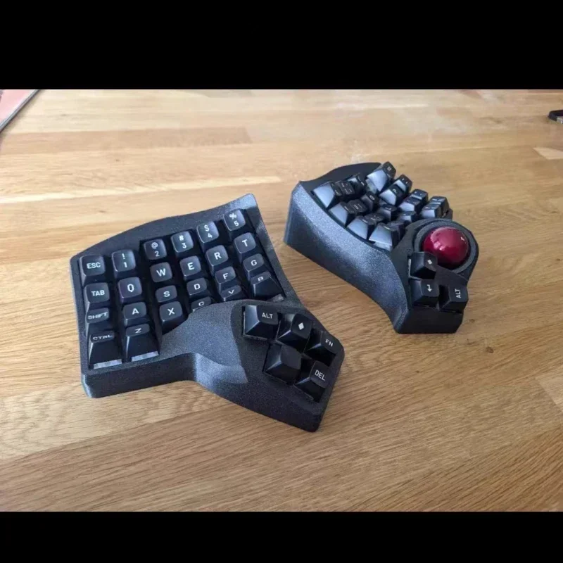 Charybdis 4X6 Layout Trackball Split Keyboard Custom Cheey MX Welding Switch Wired/Bluetooth Wireless Split Mechanical Keyboard