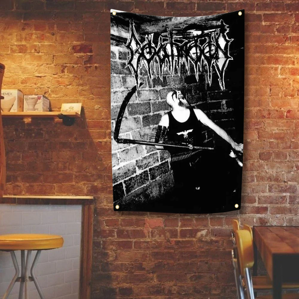G-Goatmoons Flag Rock Band Tapestry Wall Hanging Background For Bedroom Living Room Dorm Concert Banner Fans Gift