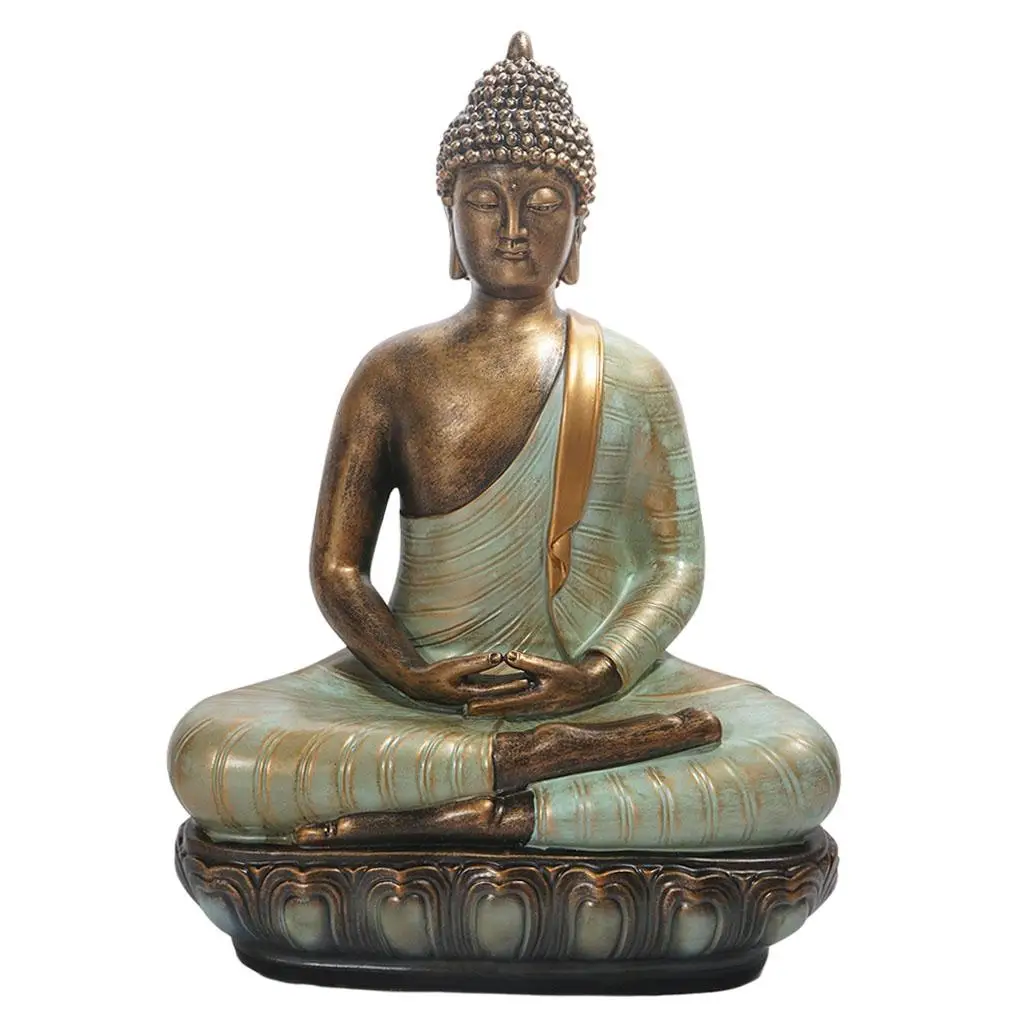 Asian Style Buddha Figure Resin Yard Decoration Outdoor Garden Sculpture Art for Home Relaxation