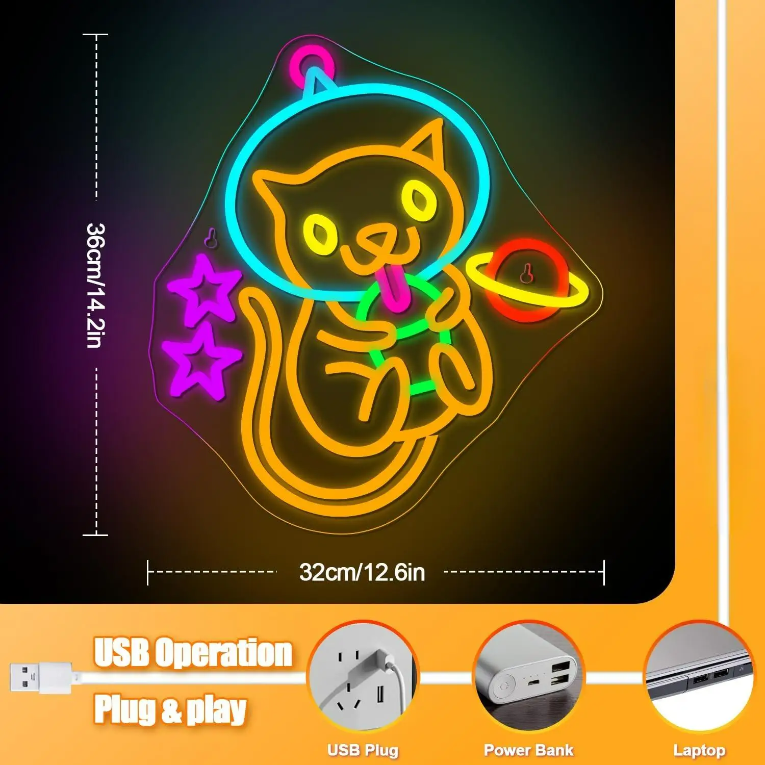Astronaut Boba Tea Cat Neon Sign Stars Asteroids Anime Led Light Sign for Bedroom Dimsum Store Cofes Bar Milk Tea Shop