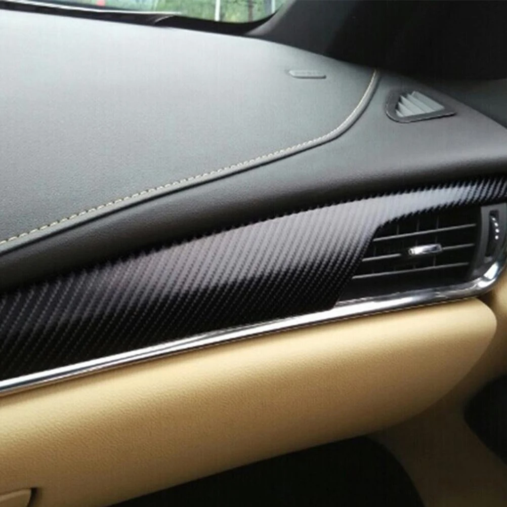 

Carbon 4d Texture Black 20x152cm Self-Adhesive Waterproof Protective Film for Vehicle Decor