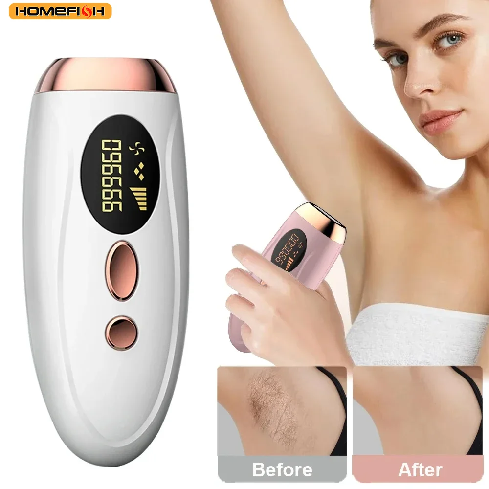 HOMEFISH Laser épilateur IPL épilation pour femmes corps Bikini visage 990000 flashs Permanent indolore IPL épilateur Laser