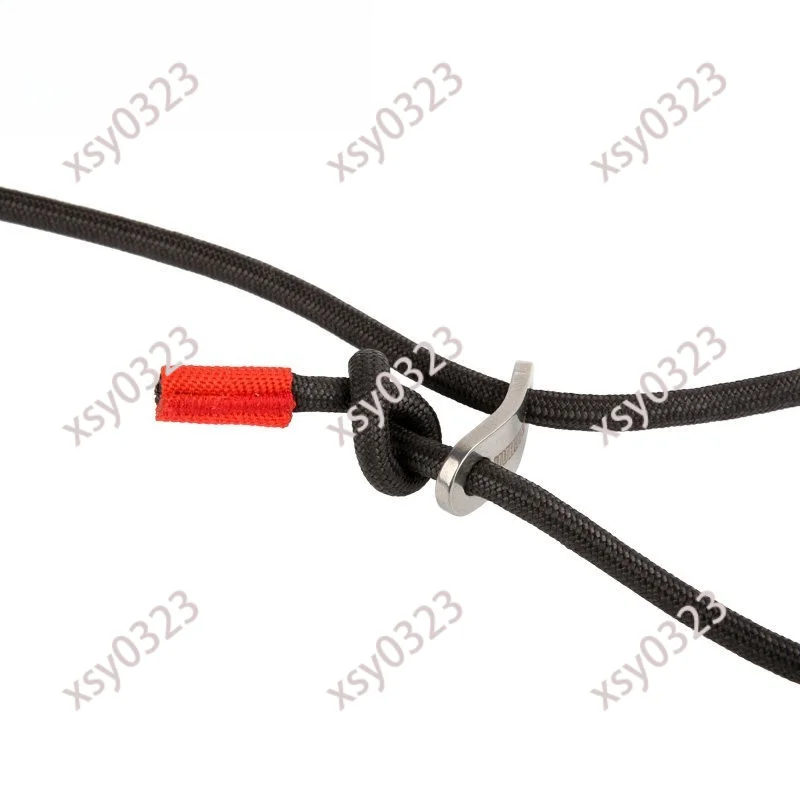 Dual-hole Adjustable Foot Loop, Quick Adjust Foot Strap for Climbing and Caving