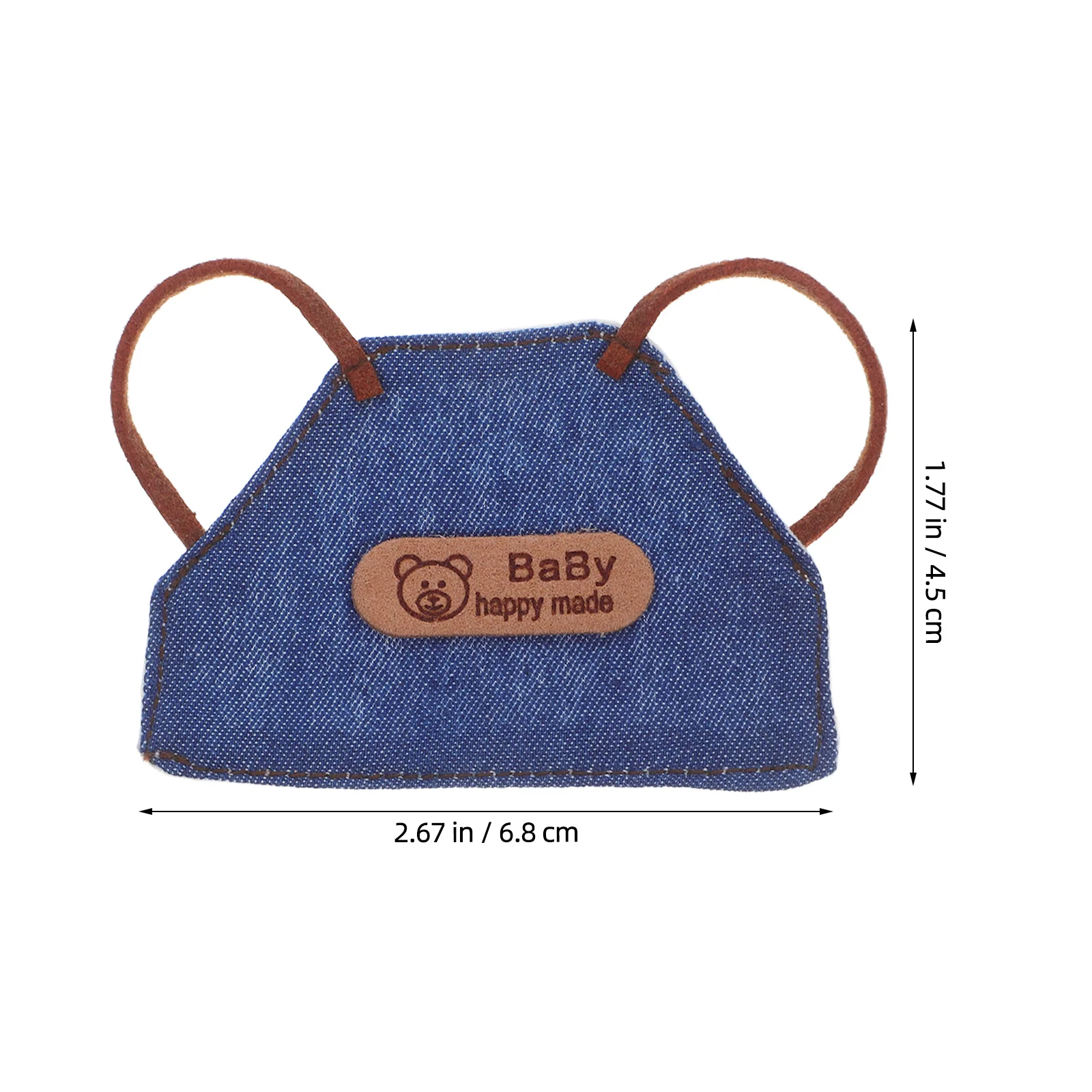 Mini tabliers pour figurines de 10Cm, 4 pièces, petit tablier de Style Denim, fait à la main, jeu créatif, scène de pâtisserie, installation de vêtements miniatures