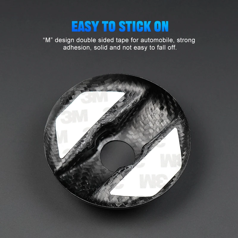TIYPEOR Carbon Fiber Inner Fuel Tank Cap for Fiat Abarth 500 595 695 Carbon Fiber Fitting Decorative Protection car modification