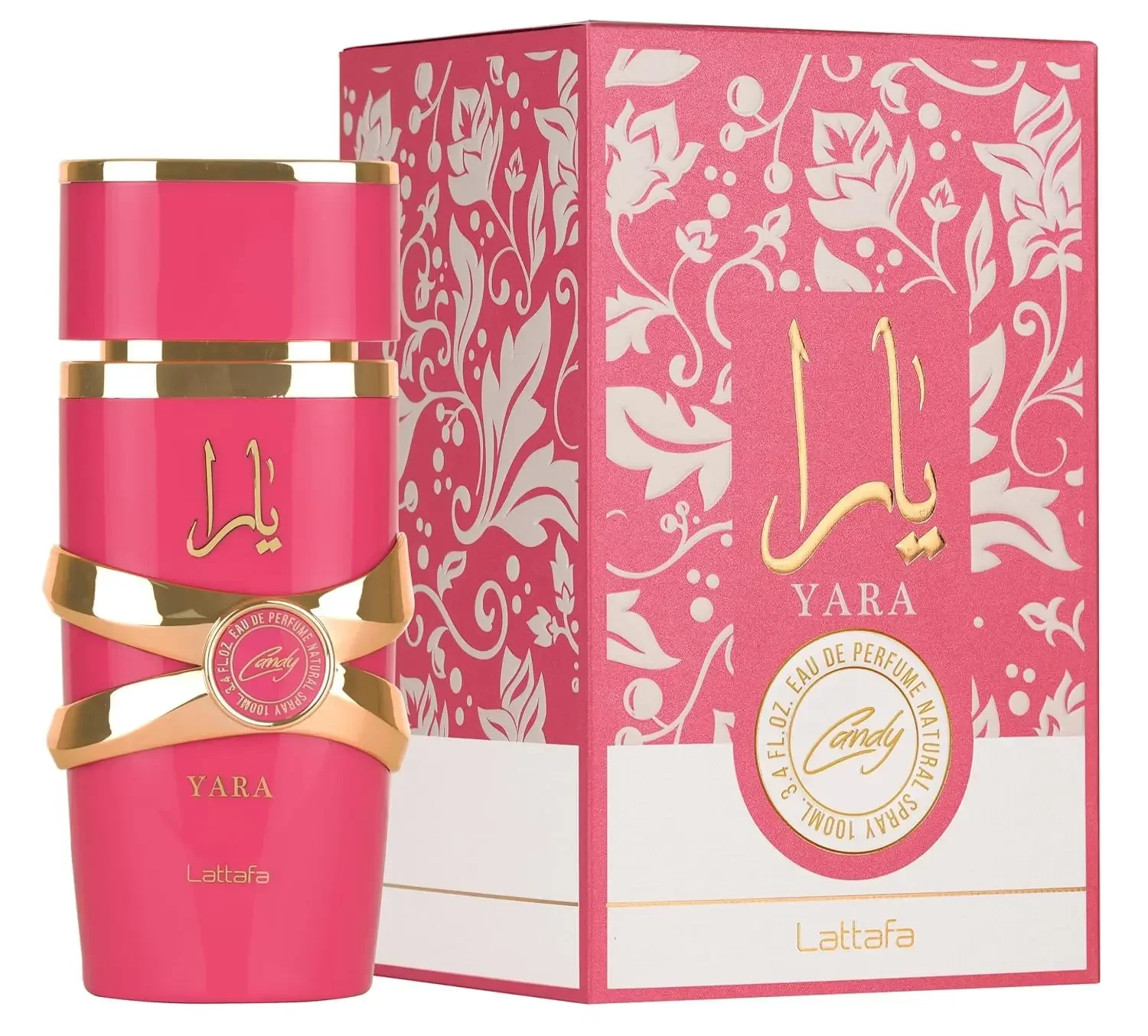 Lattafa Yara Candy Eau de Parfum (EDP) 100ML voor dames, Sweet Floral Gourmand Parfum, Vanille & Citrus