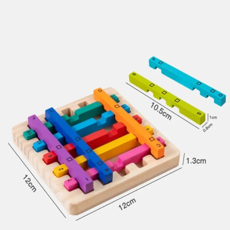 Bastoncini decimali colorati Sussidi didattici Montessori Apprendimento della matematica Puzzle Giocattoli per l'educazione della prima infanzia della scuola materna